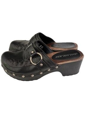 Lower East Side Y2K Chunky Clog Mule Heel Shoes Size 5.5 Women’s Studs Vegan